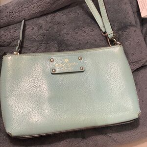 Kate Spade Light Blue Leather Crossbody Bag